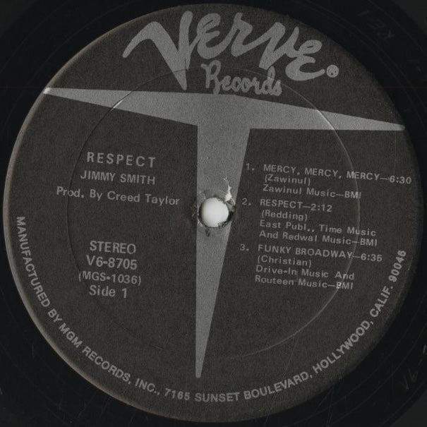 Jimmy Smith / ジミー・スミス / Respect (V6-8705)