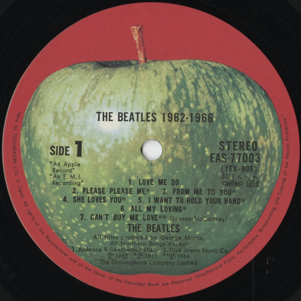 The Beatles – 1962-1966 (EAS-77003~4) LP 1976 JPN Apple - 東芝EMI | 中古LP