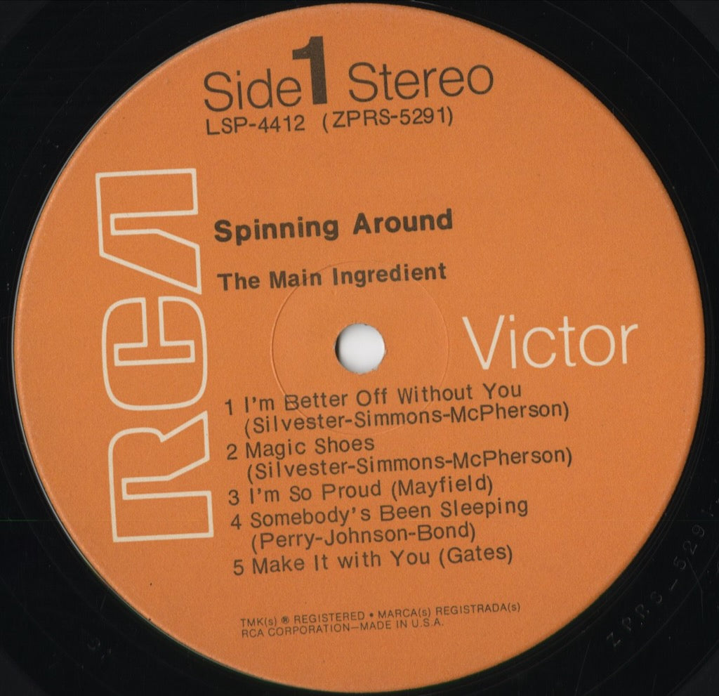 The Main Ingredient - Spinning Around (LSP-4412) 1970 US RCA Victor|中古LP