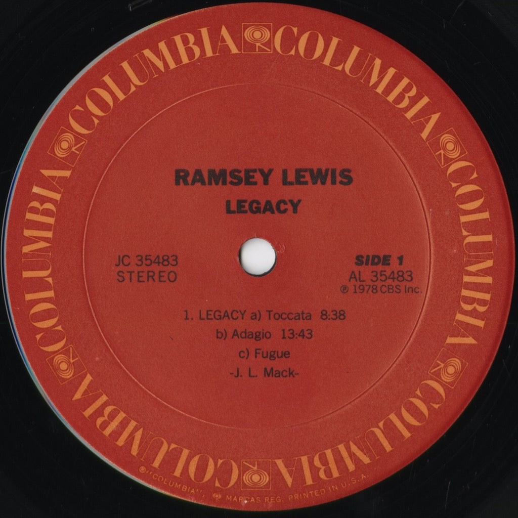 Ramsey Lewis - Legacy (JC 35483) 1978 US Columbia|中古LP
