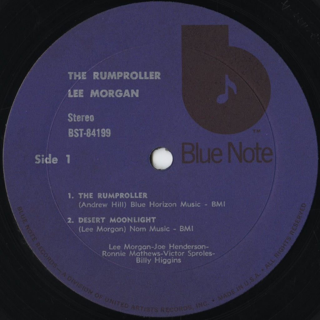 Lee Morgan / リー・モーガン / The Rumproller (BST 84199) UA 黒音符Lbl.