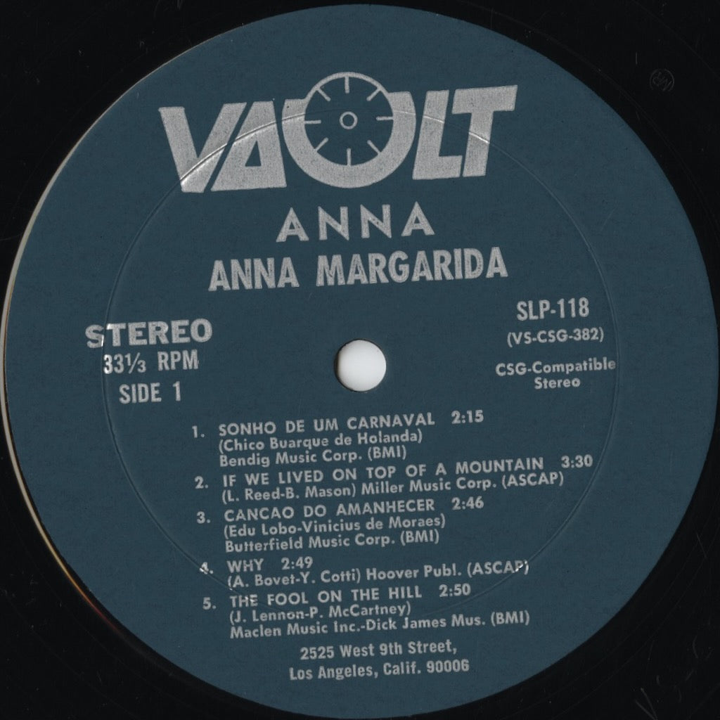 Anna Margarida – Anna (LP-118) LP 1968 US Vault | 中古LP