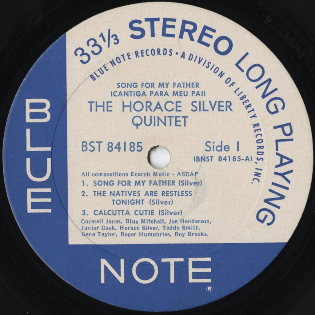 Horace Silver - Song For My Father (BST 84185) 1966 US Blue Note|中古LP