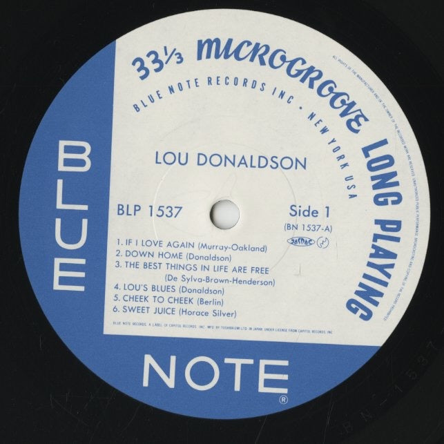 Lou Donaldson - Quartet / Quintet / Sextet (B1-81537) LP 1988 US Blue Note|中古・LP