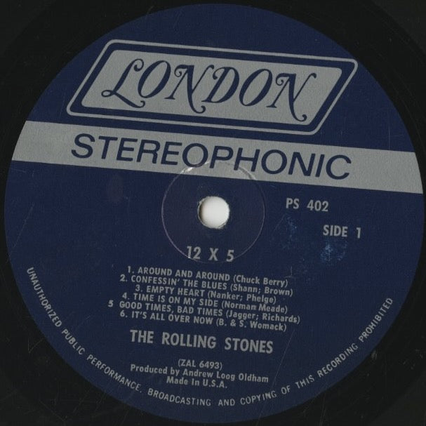 Rolling Stones / ローリング・ストーンズ / 12 X 5 (PS 402)