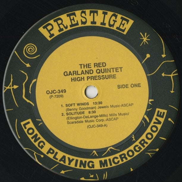 Red Garland / レッド・ガーランド・クインテット / High Pressure (OJC-349)