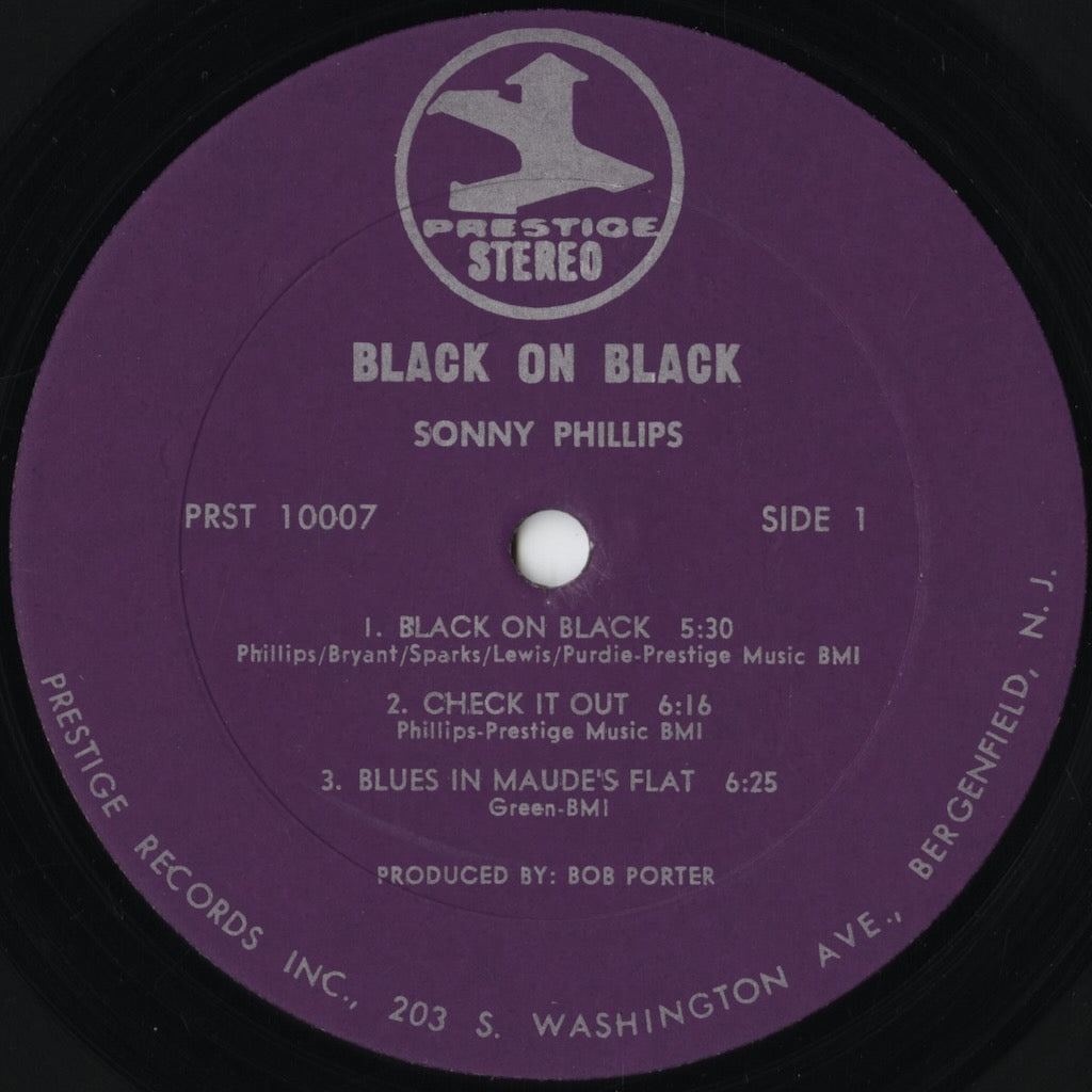 Sonny Phillips – Black On Black! (PRST 10007) LP 1971 US Prestige | 中古LP