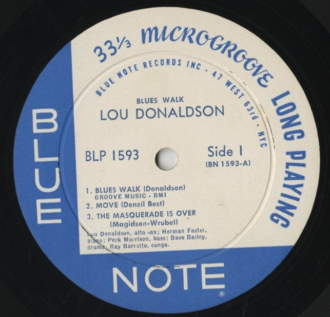 Lou Donaldson / ルー・ドナルドソン / Blues Walk (BLP 1593)
