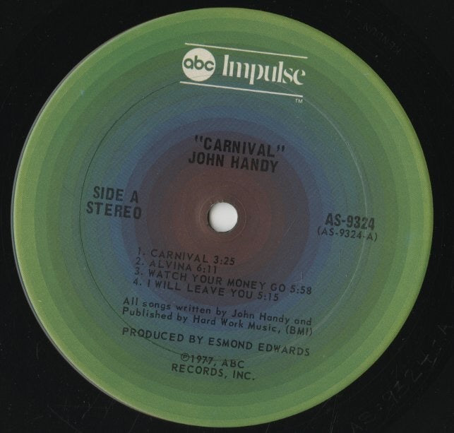 John Handy / ジョン・ハンディ / Carnival (AS-9324)