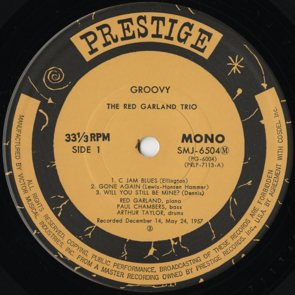 Red Garland - Groovy (SMJ-6504(M)) 1976 JPN Prestige / Victor|中古LP
