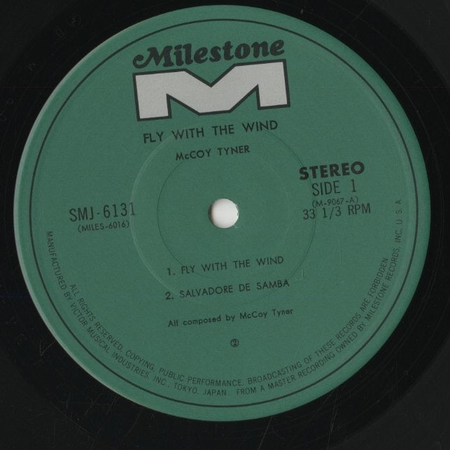 McCoy Tyner – Fly With The Wind (SMJ-6131) LP 1976 JPN Milestone/Victor | 中古LP