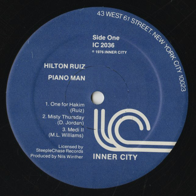Hilton Ruiz / ヒルトン・ルイズ / Piano Man (IC 2036)