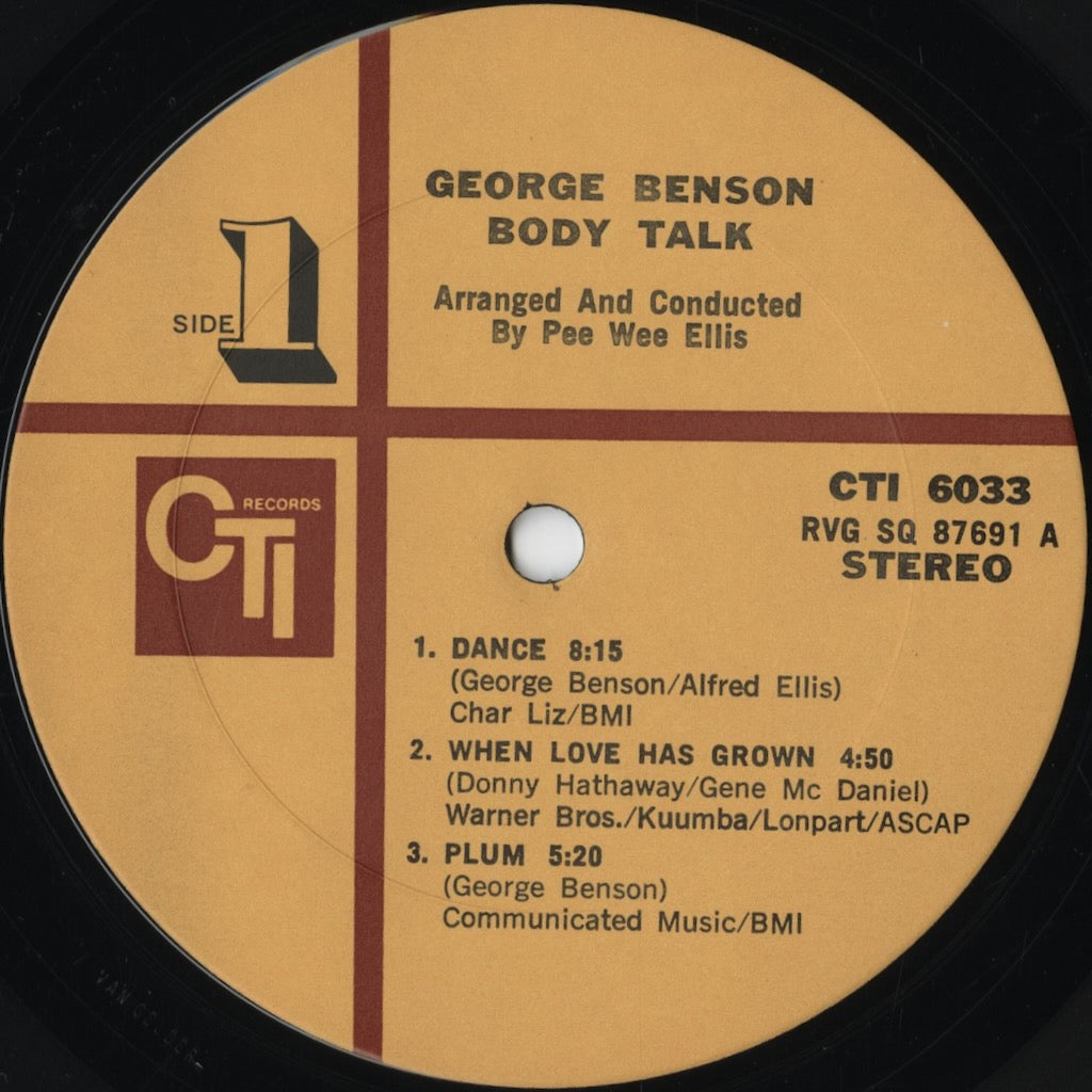 George Benson – Body Talk (CTI 6033) 1973 US CTI | 中古LP