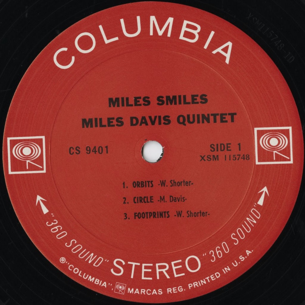 Miles Davis - Miles Smiles - STEREO (CS 9401) LP 1967 US Columbia|中古LP