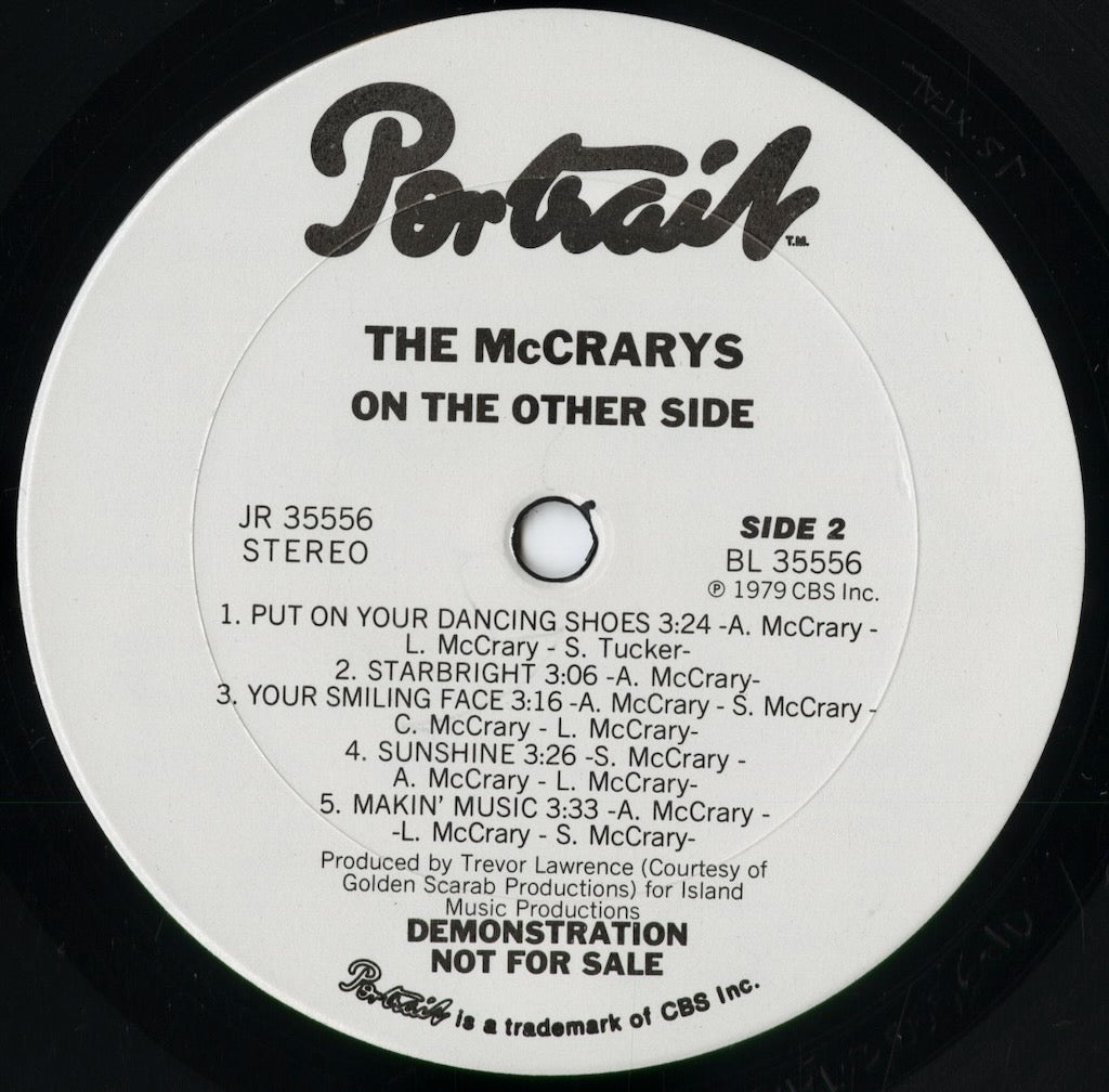 The McCrarys - On The Other Side (JR 35556) 1979 US Portrait|中古LP