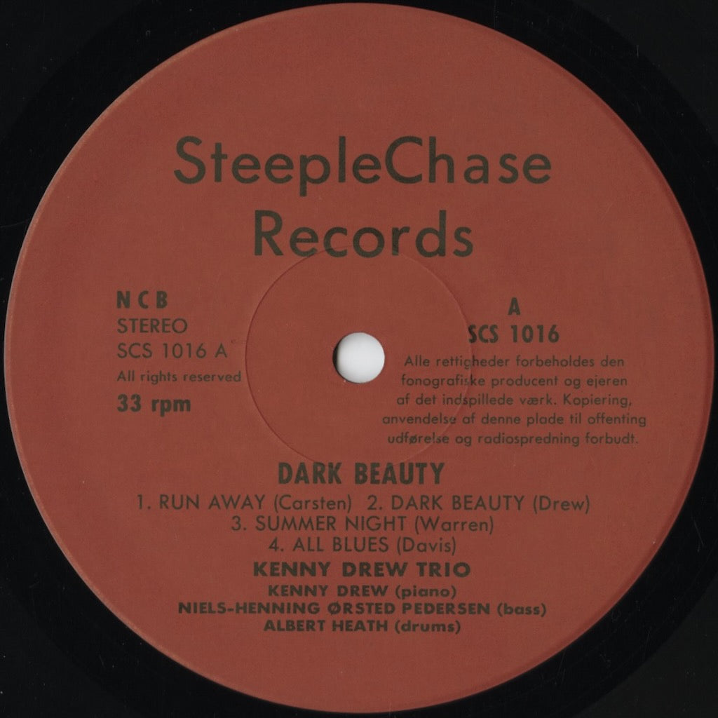 Kenny Drew - Dark Beauty (SCS-1016) 1974 JPN SteepleChase|中古LP