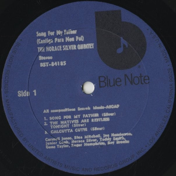 Horace Silver / ホレス・シルヴァー / Song For My Father (BST 84185)
