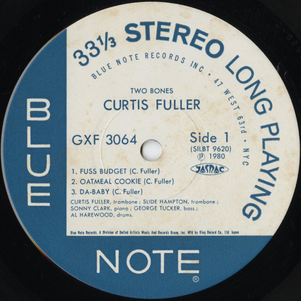 Curtis Fuller – Two Bones (GXF 3064) LP 1980 JPN Blue Note | 中古LP
