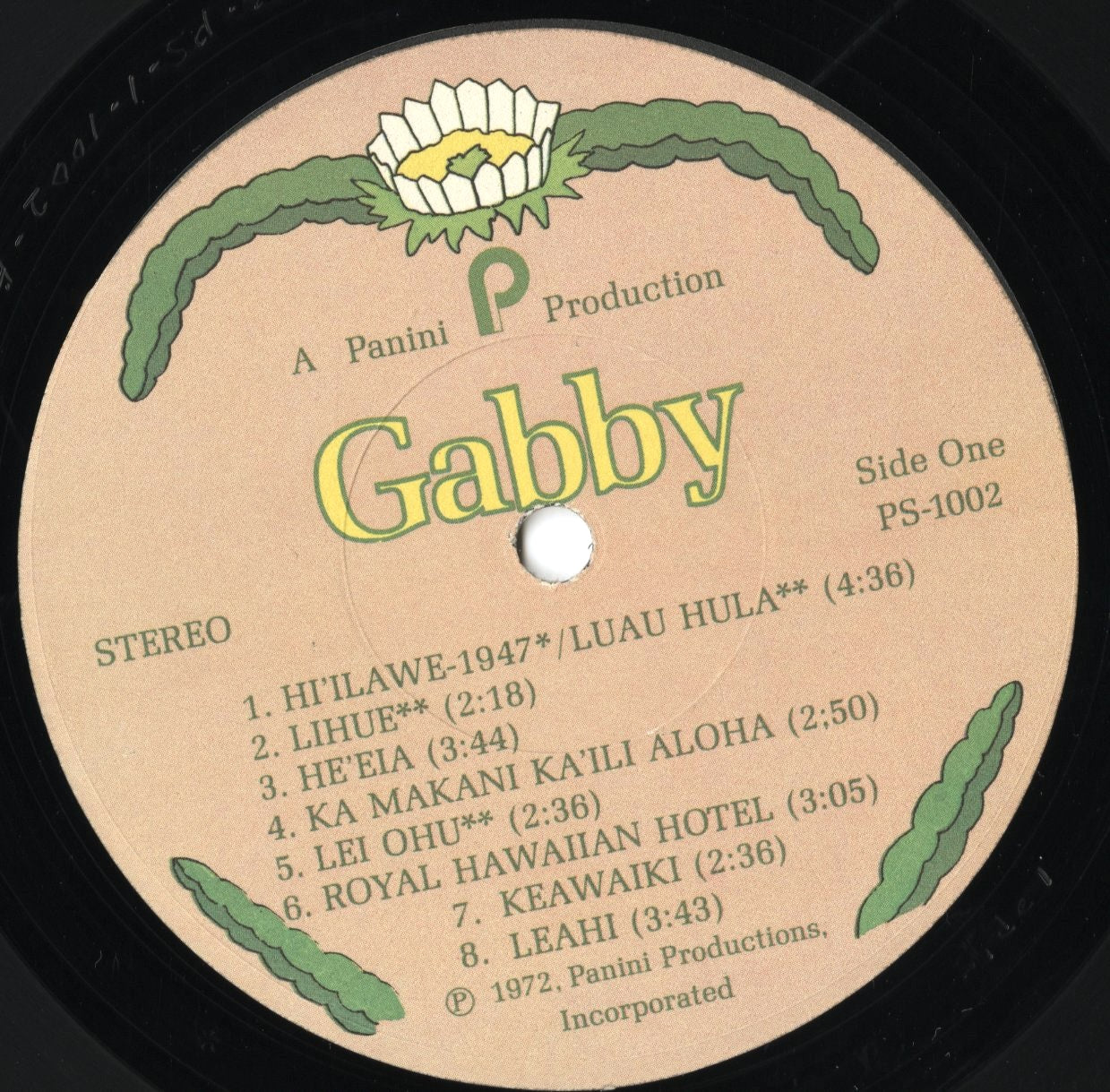 Gabby Pahinui / ギャビー・パヒヌイ / Gabby (PS-1002)