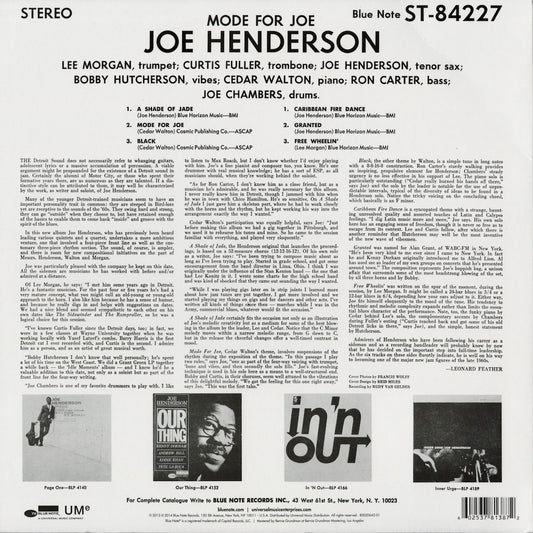 Joe Henderson - Mode For Joe (B0020642-01) 2014 US Blue Note|中古LP