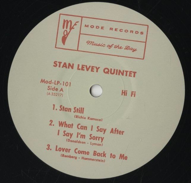 Stan Levey / スタン・リーヴィー / Stan Levey Quintet (35217-28)