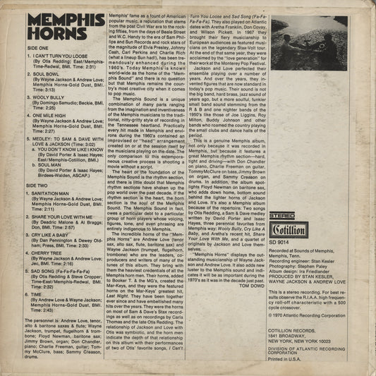 Memphis Horns - Memphis Horns (SD 9014) LP 1970 US Cotillion|中古LP
