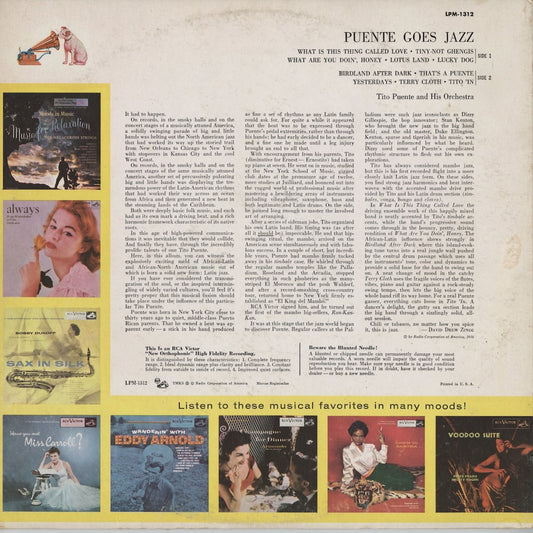 Tito Puente – Puente Goes Jazz (LPM-1312) LP 1956 US RCA Victor | 中古LP