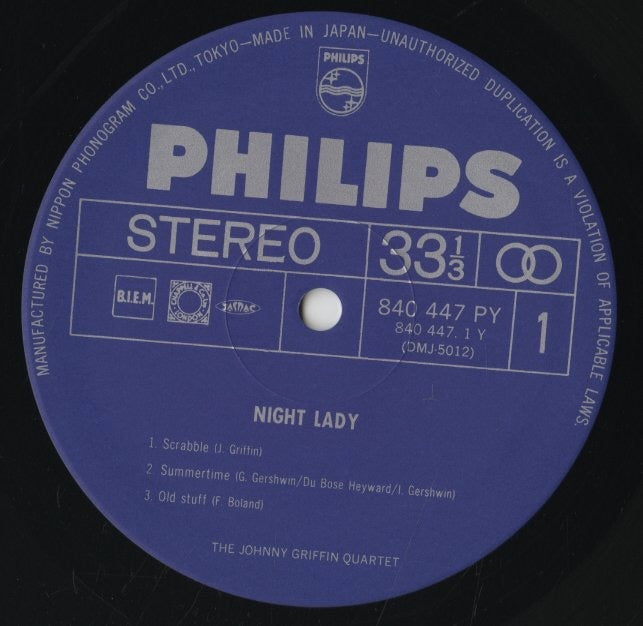 Johnny Griffin – Night Lady (DMJ-5012) LP 1991 JPN Philips | 中古LP