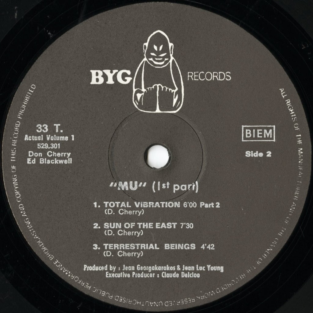 Don Cherry - Mu First Part (529.301) LP 1969 FRA BYG|中古LP