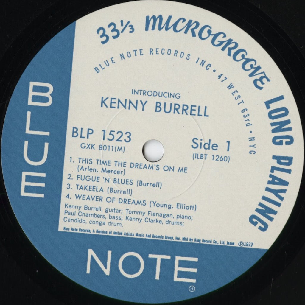 Kenny Burrell - Introducing (GXK 8011(M)) 1977 JPN Blue Note|中古LP
