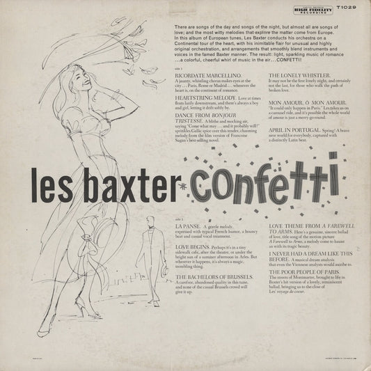 Les Baxter - Confetti (T-1029) LP 1959 US Capitol