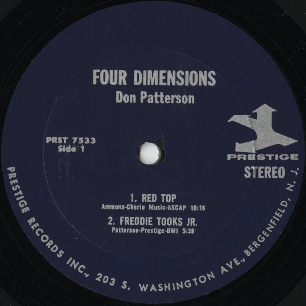Don Patterson – Four Dimensions (PR 7533) LP 1968 US Prestige | 中古LP