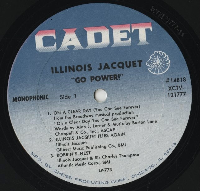 Illinois Jacquet With Milt Buckner & Alan Dawson / Go Power! (LP-773)