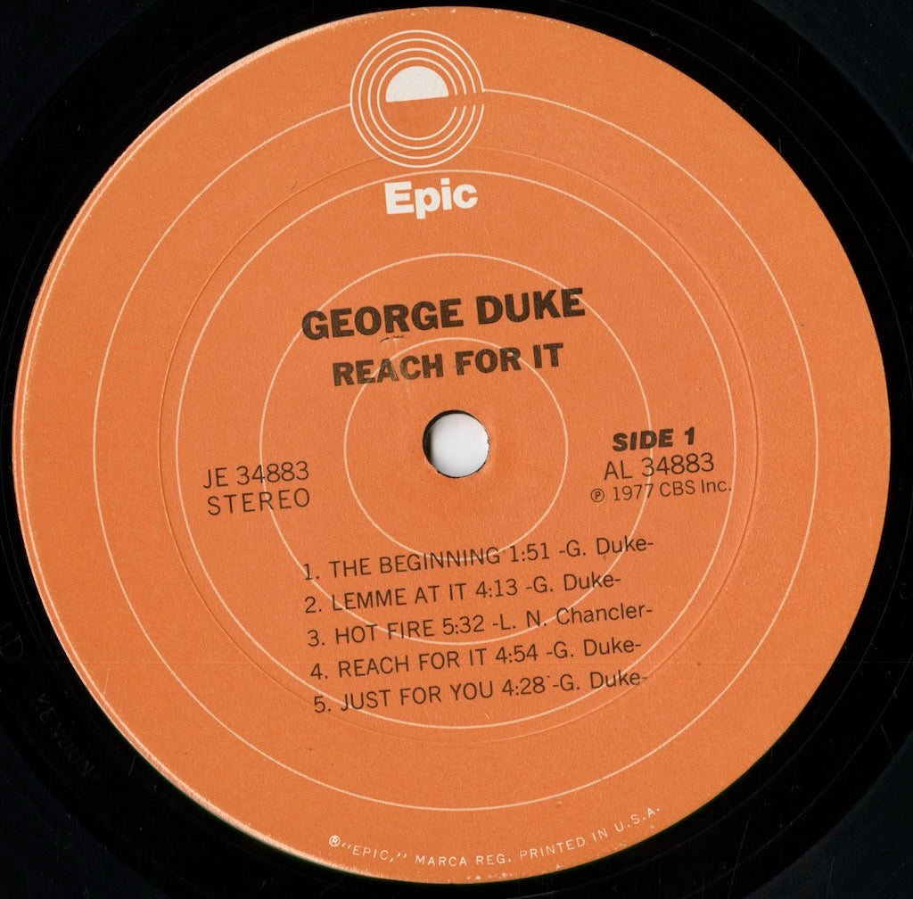 George Duke - Reach For It (JE34883) 1977 US Epic|中古LP