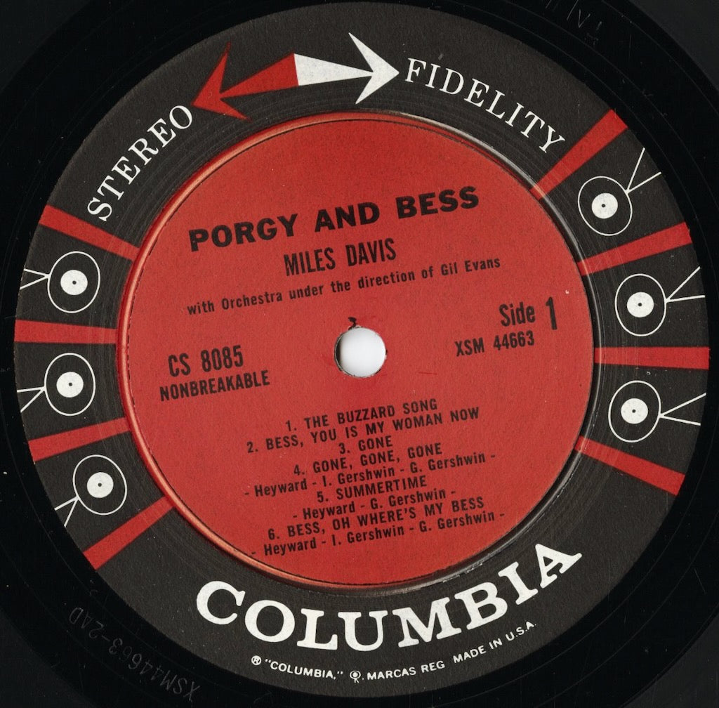 Miles Davis - Porgy And Bess (CS 8085) 1959 US Columbia|中古LP