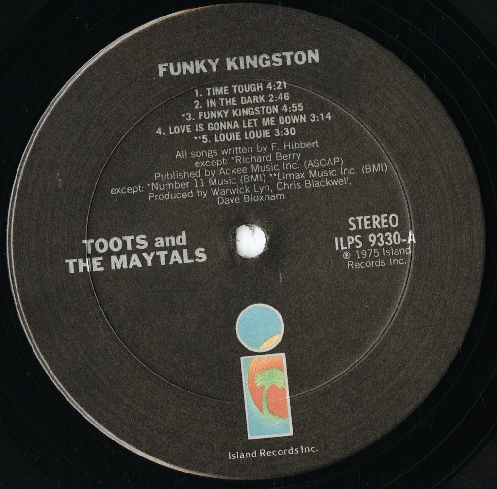 Toots And The Maytals - Funky Kingston (ILPS 9330) LP 1975 US Island|中古LP