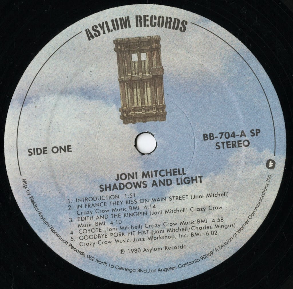 Joni Mitchell - Shadows and Light (BB-704) LP 1980 US Asylum|中古LP