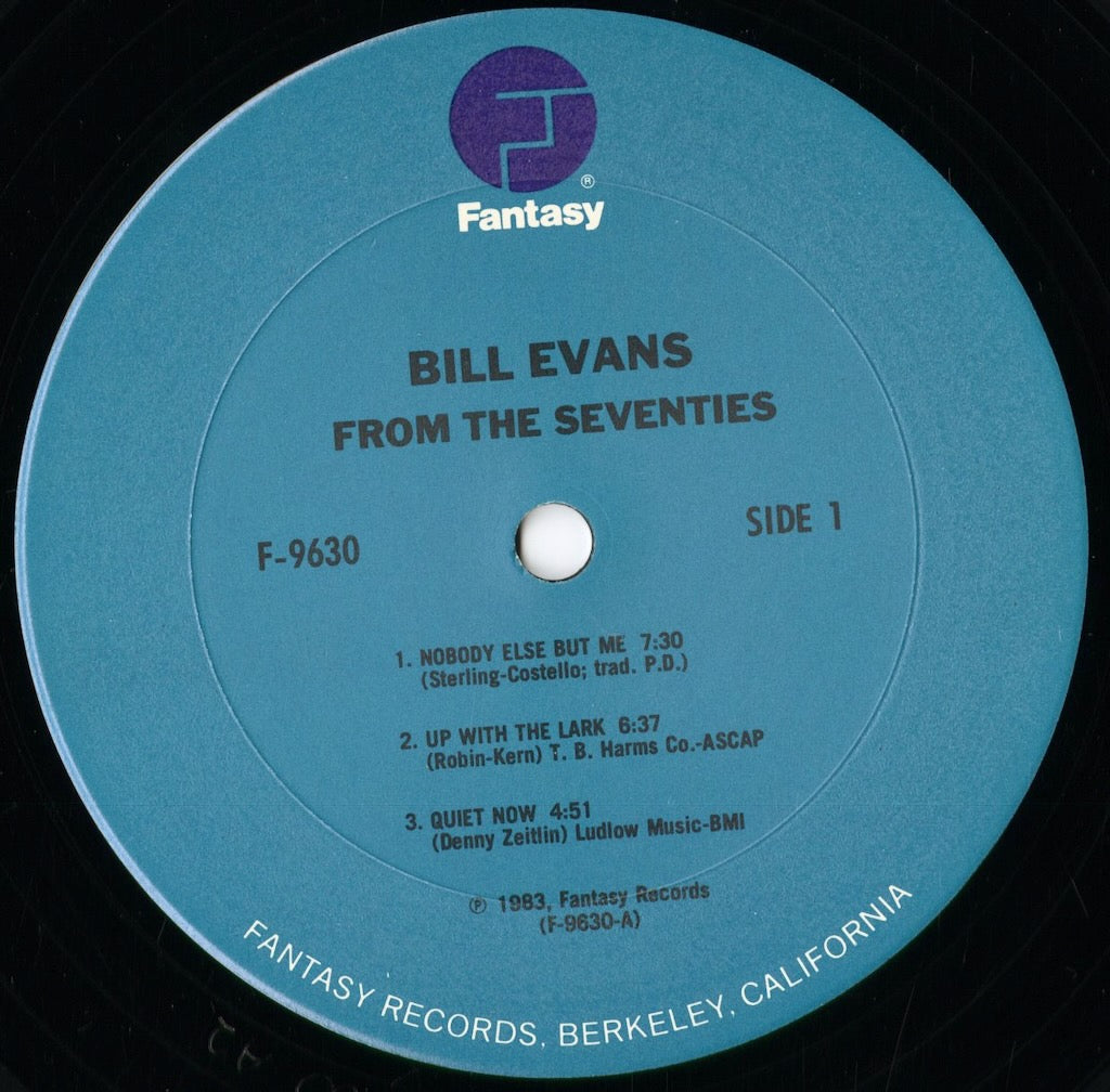 Bill Evans - From The 70's (F-9630) 1984 US Fantasy|中古LP
