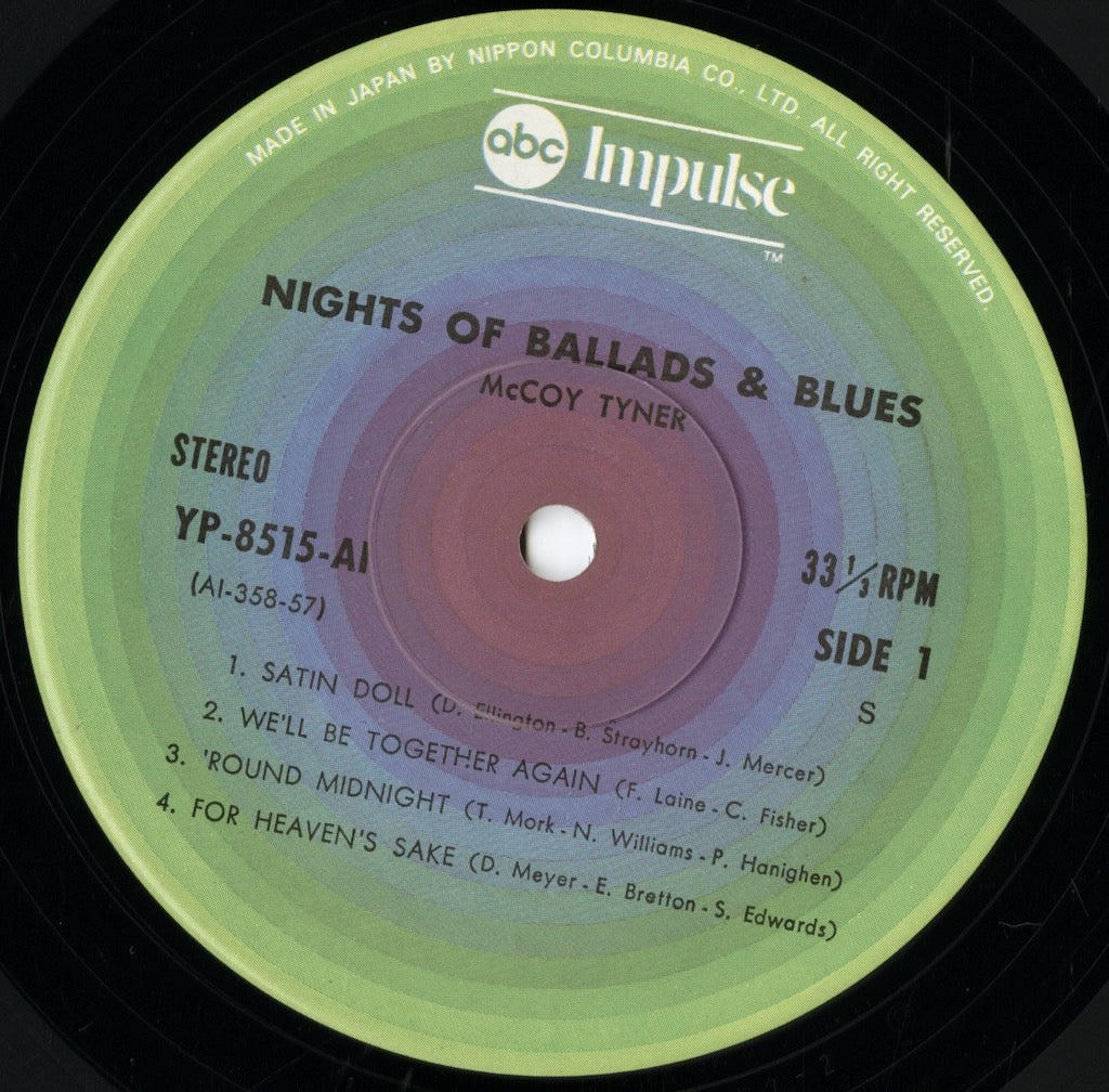 McCoy Tyner / マッコイ・タイナー / Nights Of Ballads & Blues (YP-8515-AI)