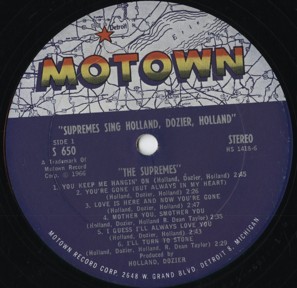 The Supremes - Sing Holland Dozier Holland (S 650) 1967 US Motown|中古LP