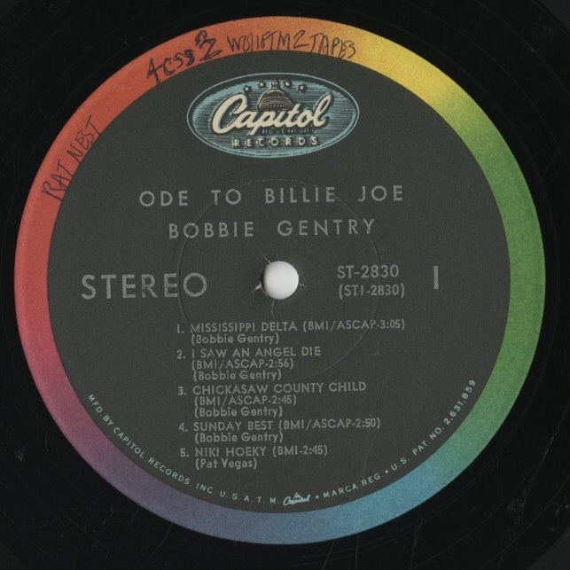 Bobbie Gentry / ボビー・ジェントリー / Ode To Billie Joe (ST-2830)