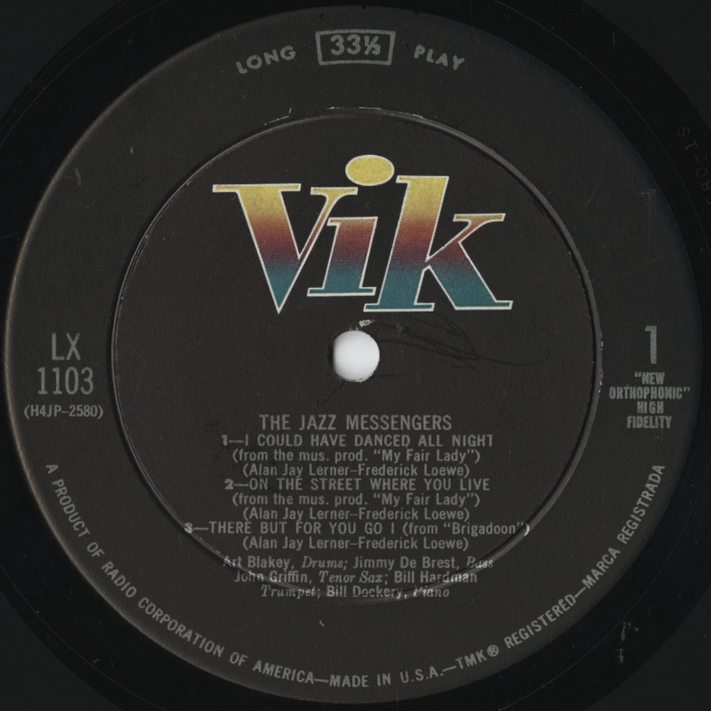Art Blakey & The Jazz Messengers – Selections From Lerner And Loewe's (LX 1103) LP 1957 US Vik | 中古LP