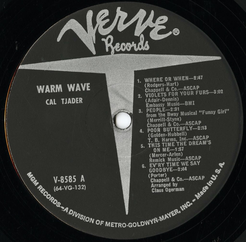 Cal Tjader / カル・ジェイダー / Warm Wave (V-8585)