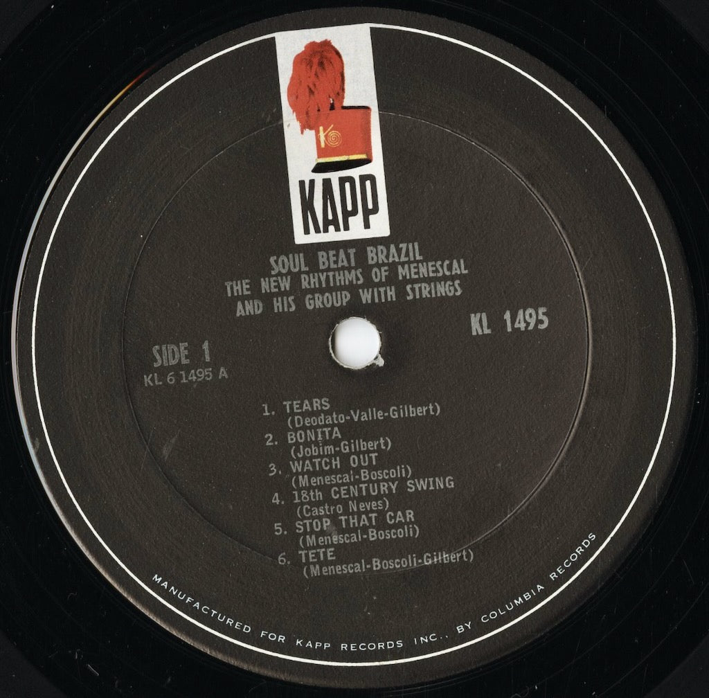 Roberto Menescal - Soul Beat Brazil (KL-1495) LP 1966 US Kapp|中古LP