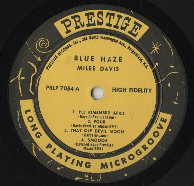 Miles Davis / マイルス・デイヴィス / Blue Haze (PRLP 7054)