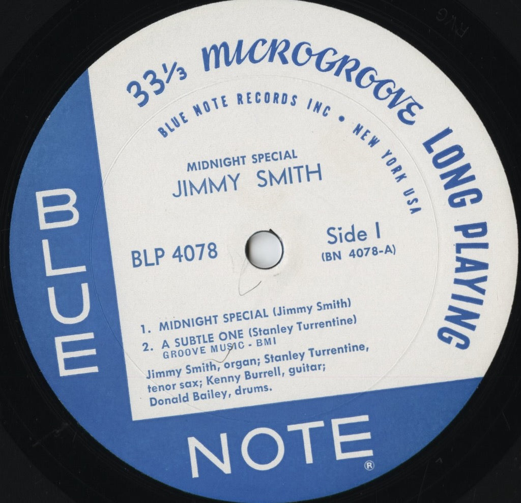 Jimmy Smith - Midnight Special (BLP-4078) 1961 US Blue Note|中古LP