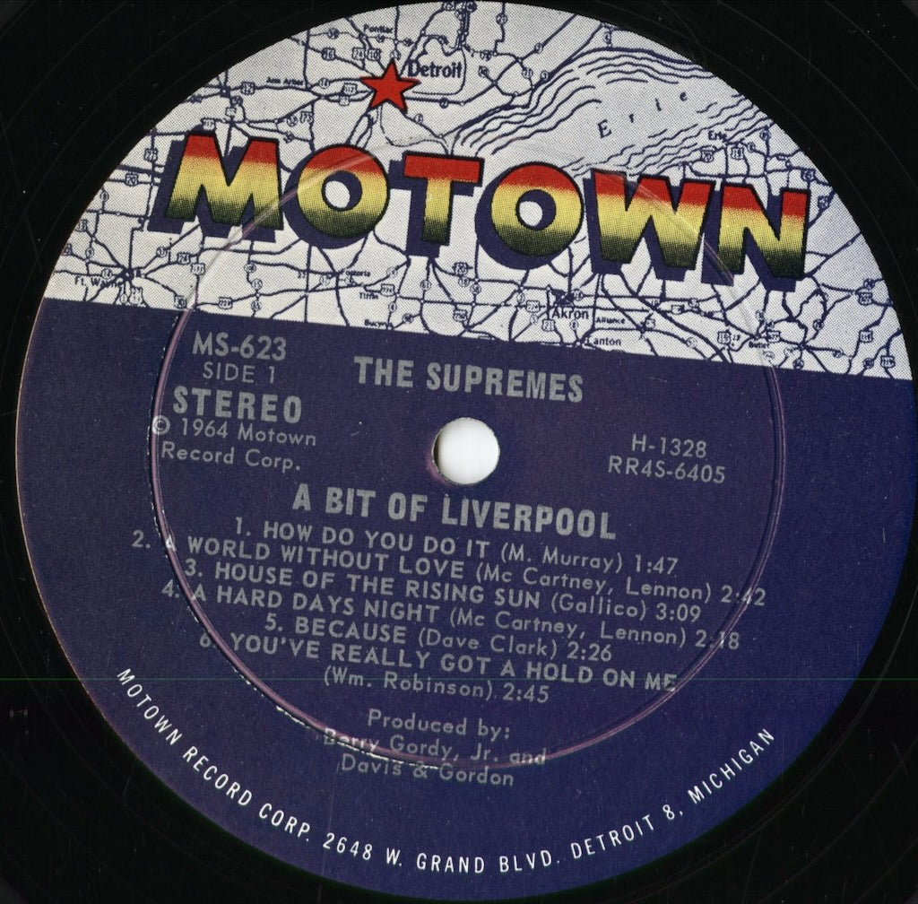 The Supremes - A Bit Of Liverpool (MS-623) 1964 US Motown|中古LP