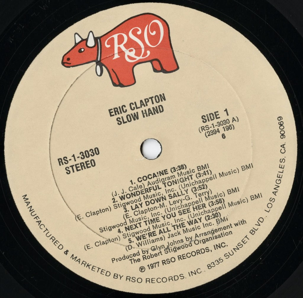 Eric Clapton / エリック・クラプトン / Slowhand (RS-1-3030)