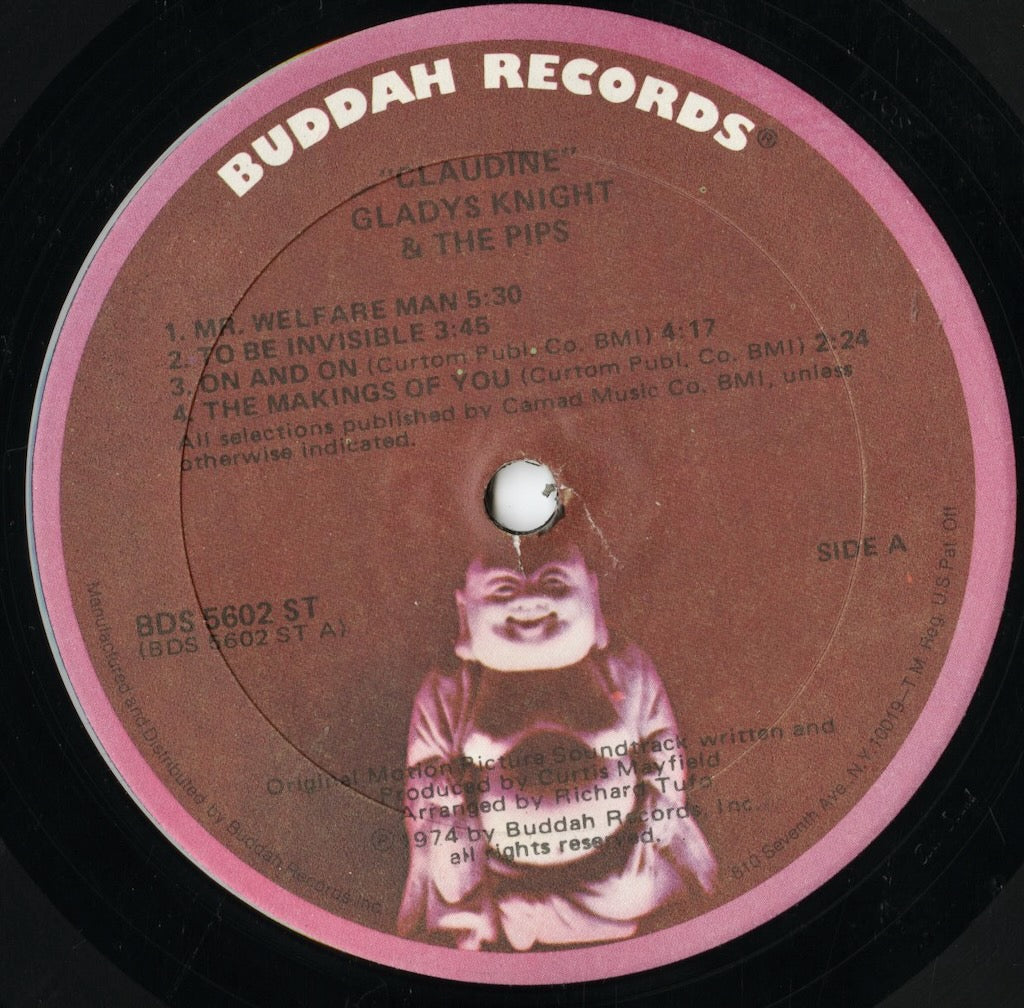 Gladys Knight & The Pips - Claudine -OST (BDS 5602) LP 1974 US Buddah|中古LP