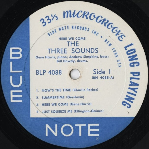 The Three Sounds / Here We Come (BLP 4088) Blue Note (BLP 4088) LP 1961 US Blue Note | 中古LP